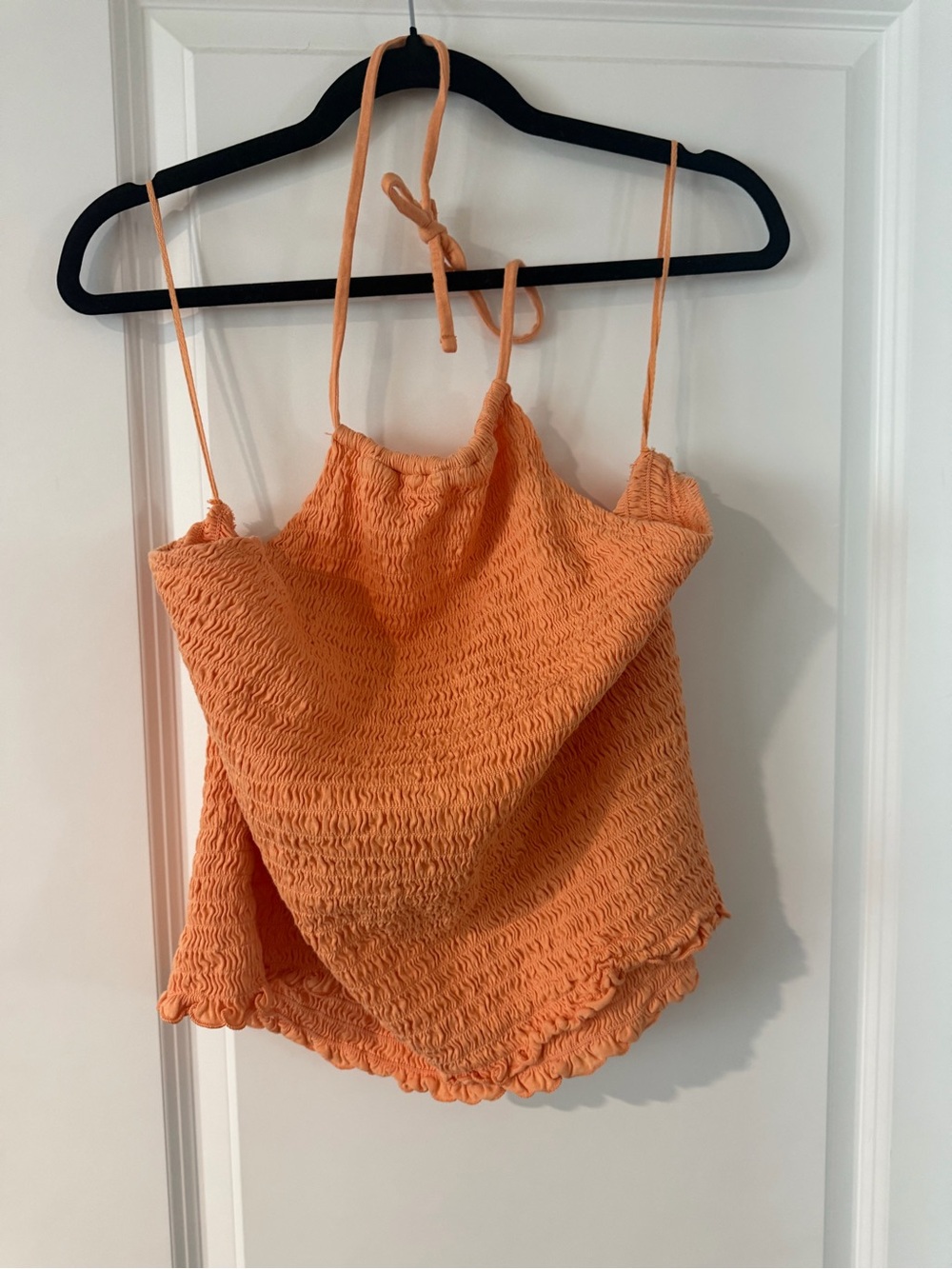 Women's Orange Smocked Camisole Top Old Navy Plus Size